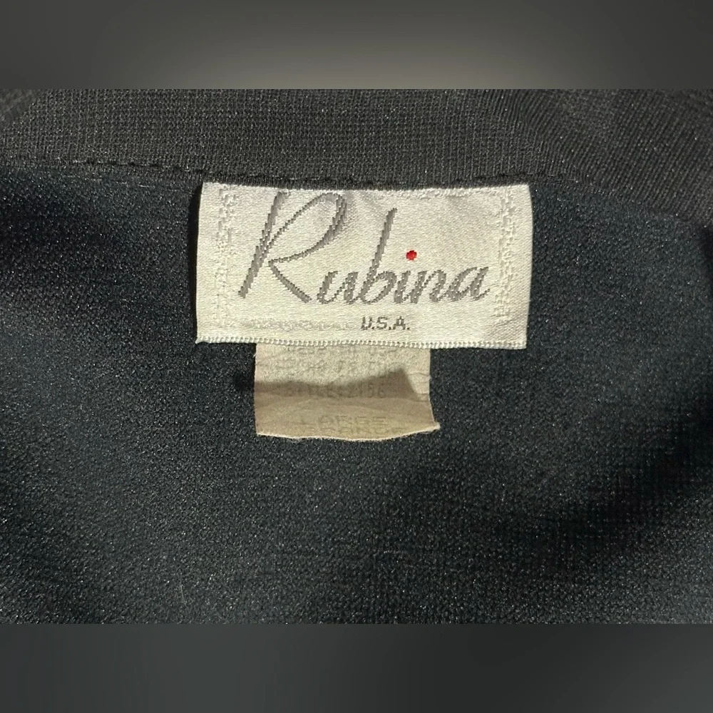 Vintage Rubina Black Cropped Belted Jacket. - Picture 5 of 11